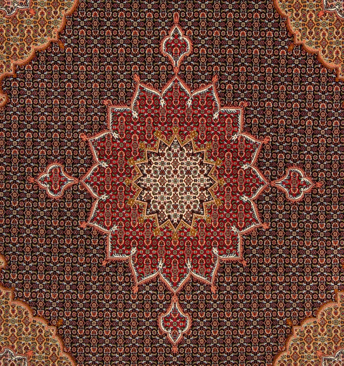 Persisk matta - Tabriz - Royal kvadrat  - 219 x 200 cm - mörkblå