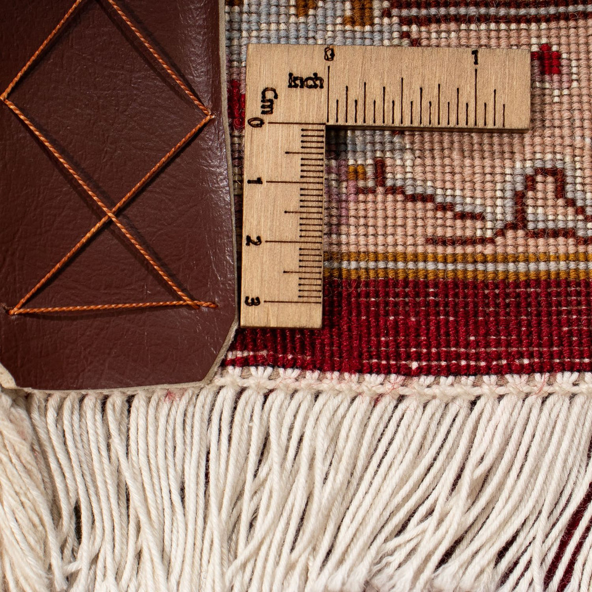 Persisk matta - Tabriz - Royal - 255 x 204 cm - mörkröd