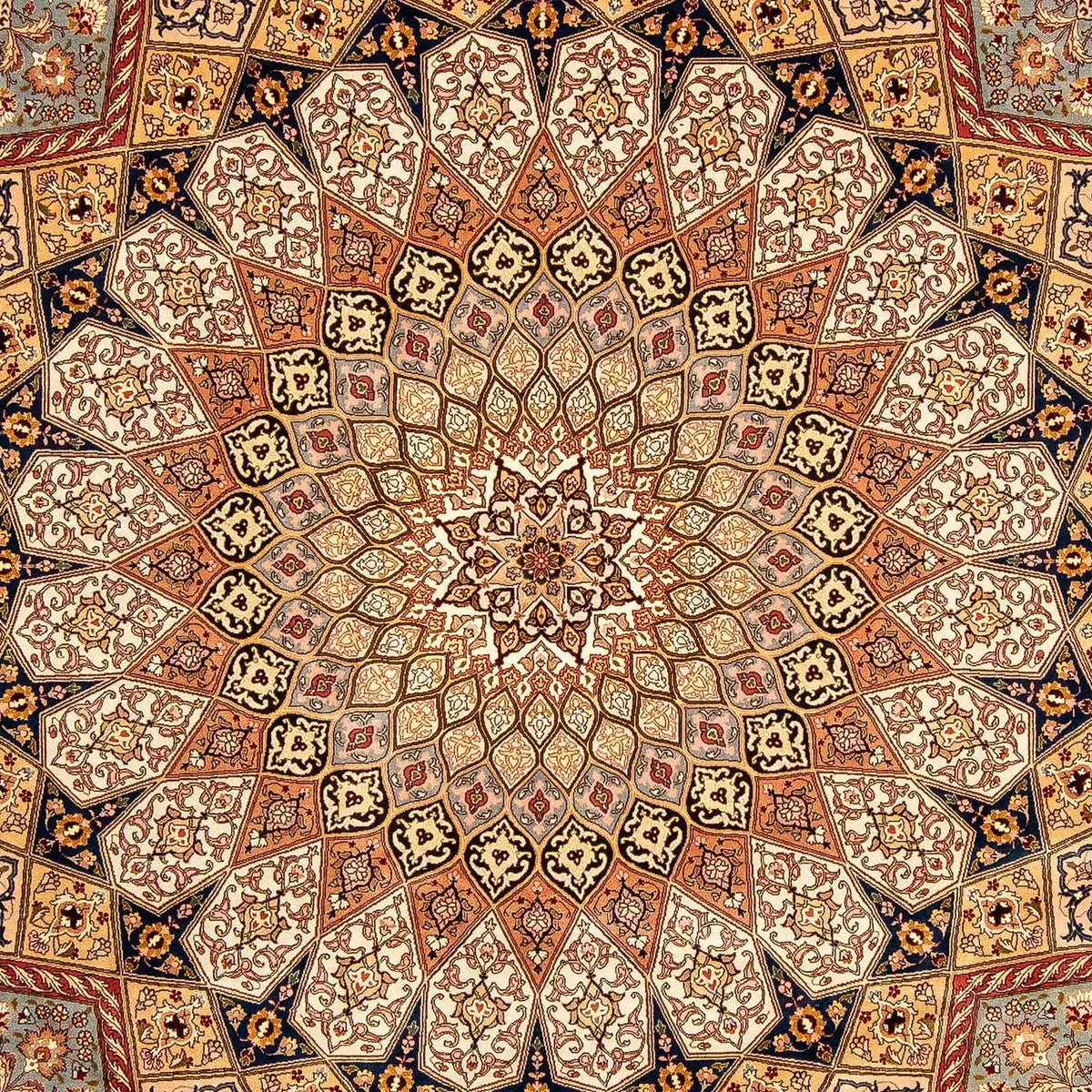 Persisk matta - Tabriz - Royal - 360 x 252 cm - flerfärgad