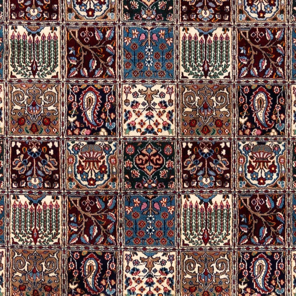 Persisk matta - Classic kvadrat  - 246 x 245 cm - mörkröd