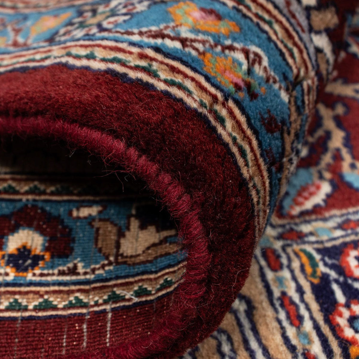 Persisk matta - Classic kvadrat  - 246 x 245 cm - mörkröd