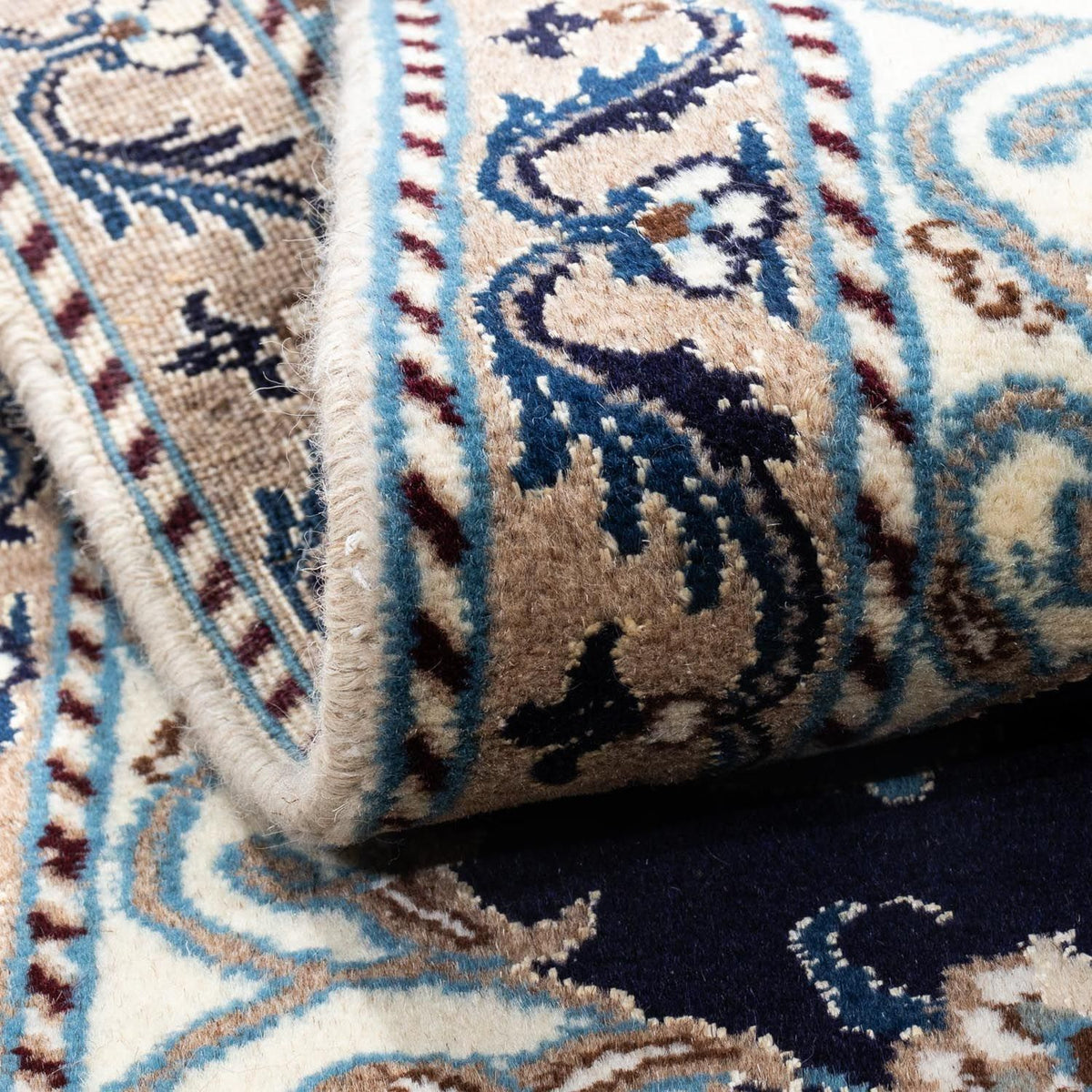 Persisk matta - Nain - 141 x 66 cm - mörkblå