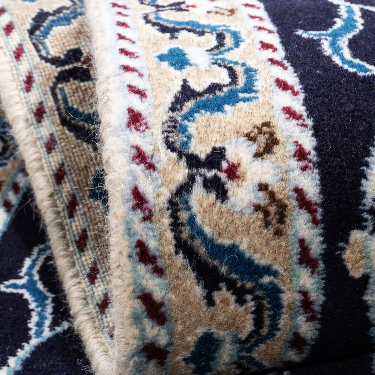 Persisk matta - Nain - 139 x 66 cm - mörkblå