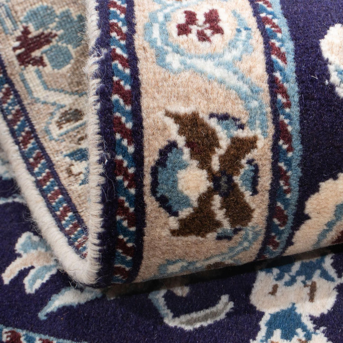 Persisk matta - Nain - 139 x 89 cm - mörkblå