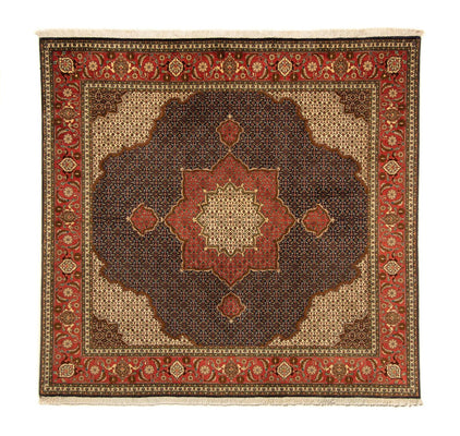 Persisk matta - Tabriz kvadrat  - 201 x 195 cm - mörkblå