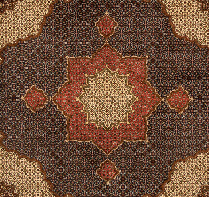 Persisk matta - Tabriz kvadrat  - 201 x 195 cm - mörkblå