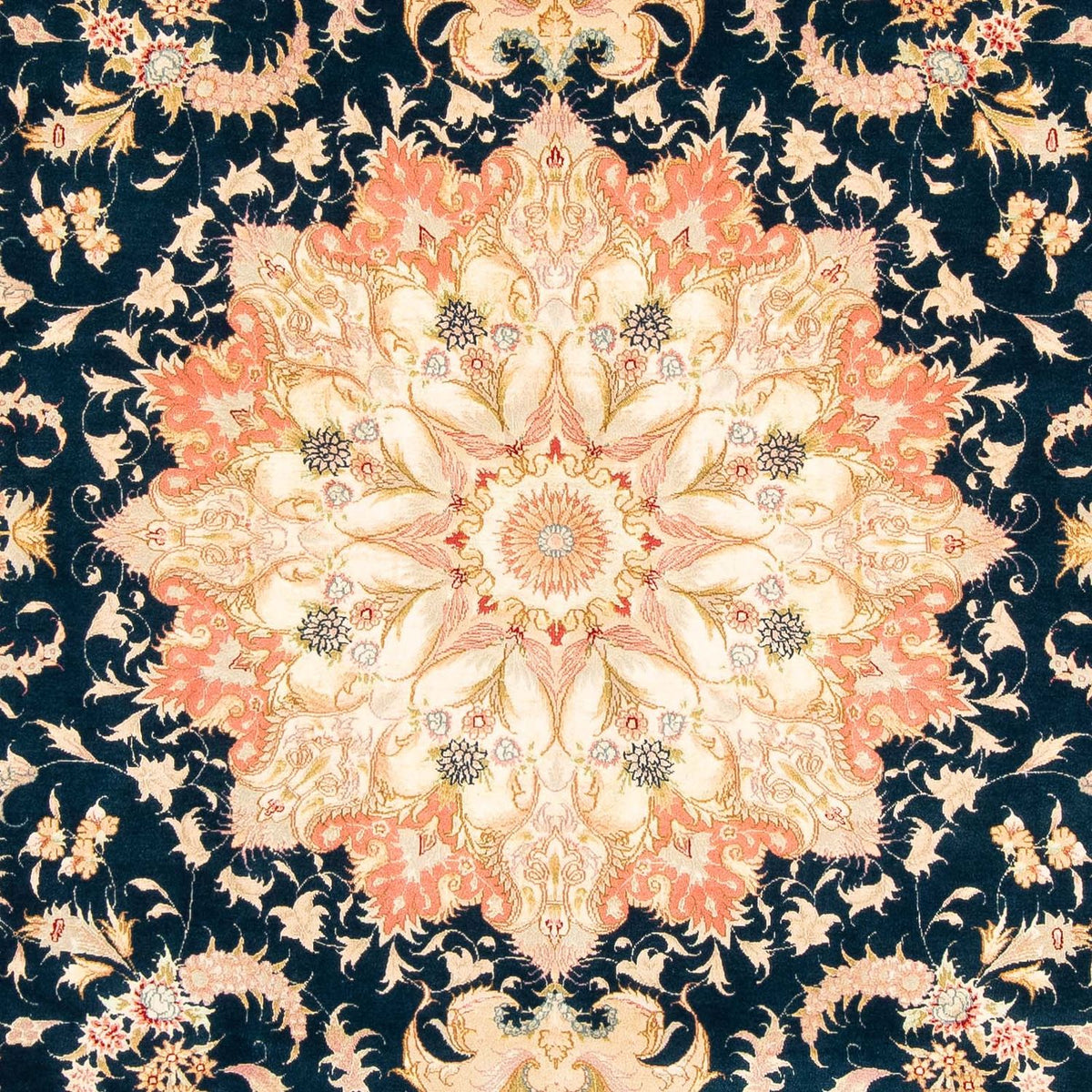 Persisk matta - Tabriz - Royal - 308 x 200 cm - mörkblå