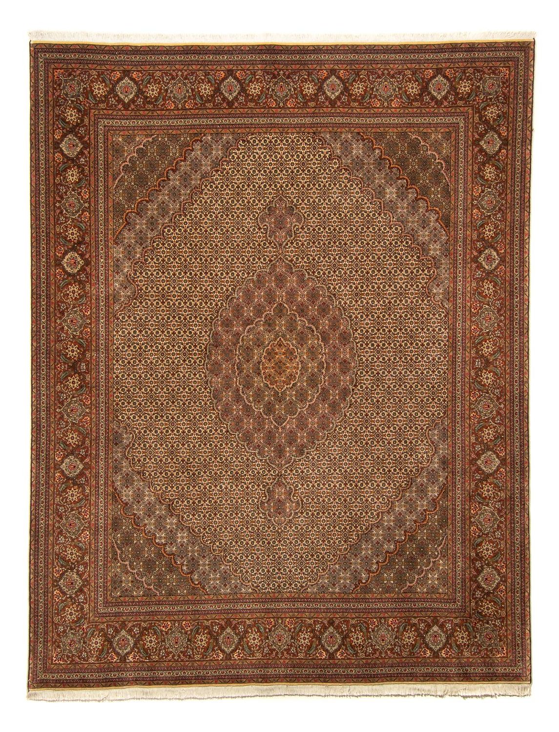 Persisk matta - Tabriz - 250 x 200 cm - brun