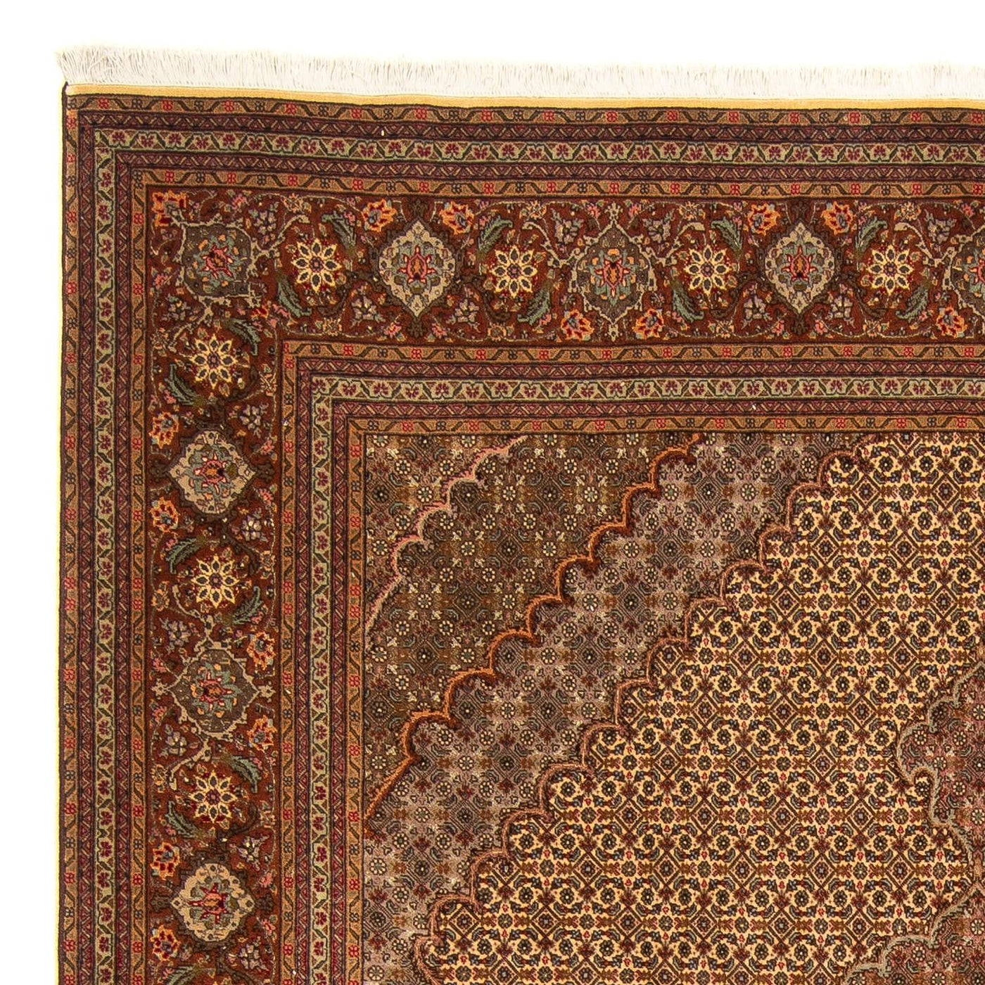 Persisk matta - Tabriz - 250 x 200 cm - brun