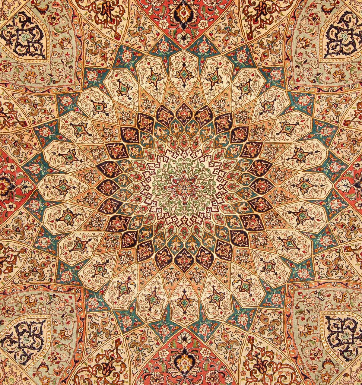 Persisk matta - Tabriz - Royal kvadrat  - 253 x 252 cm - flerfärgad