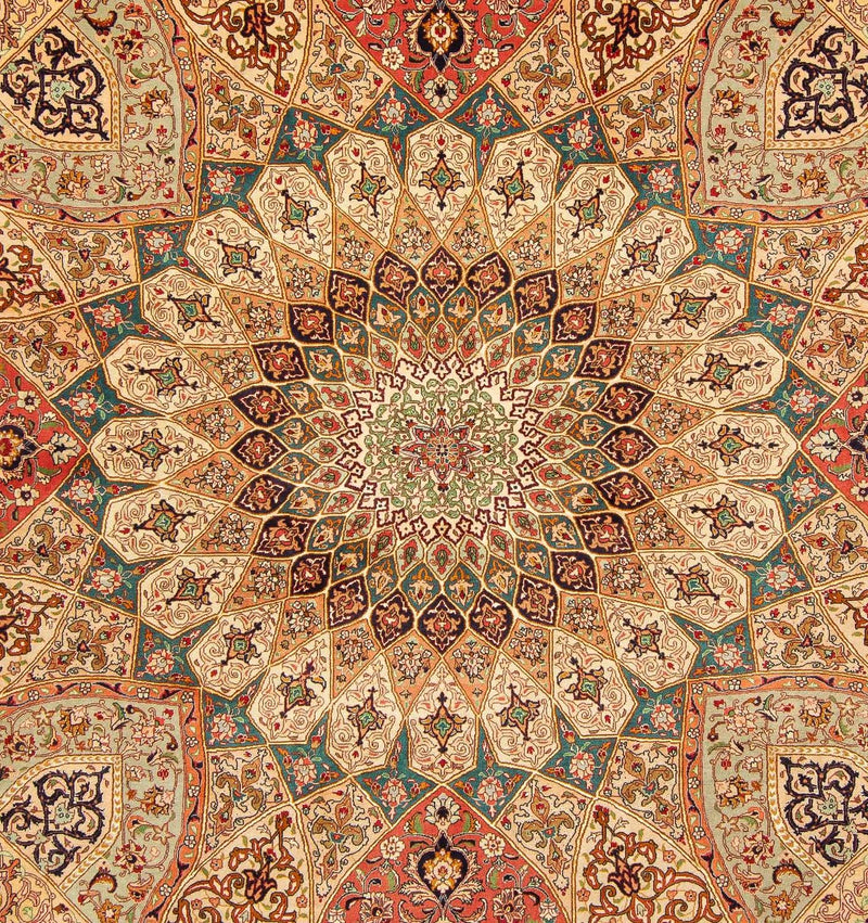 Persisk matta - Tabriz - Royal kvadrat  - 253 x 252 cm - flerfärgad