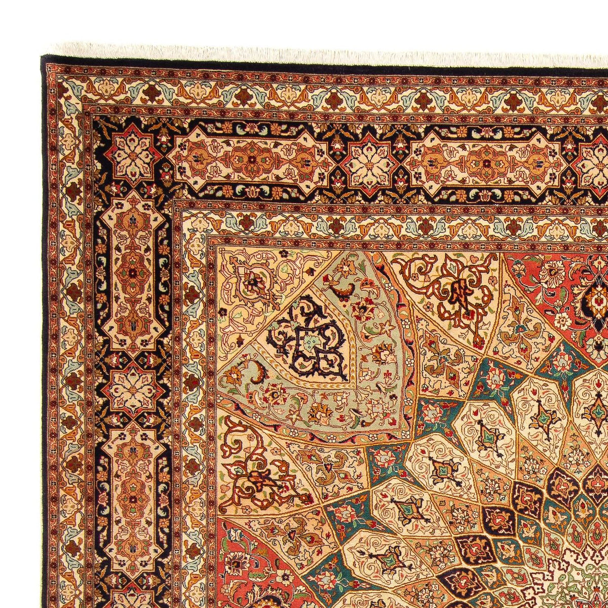 Persisk matta - Tabriz - Royal kvadrat  - 253 x 252 cm - flerfärgad