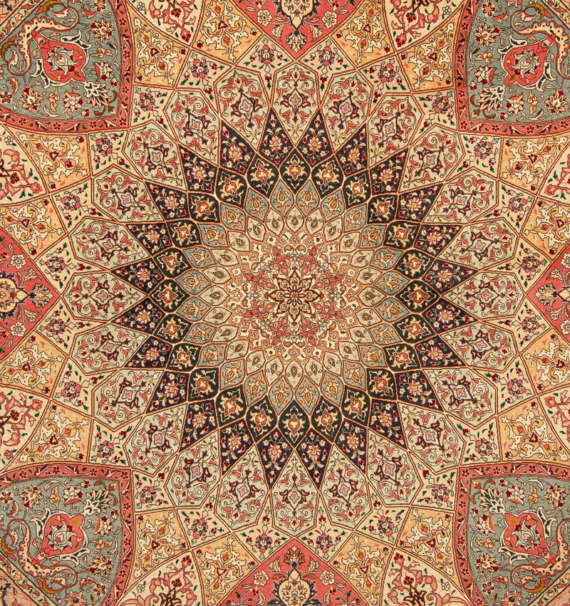 Persisk matta - Tabriz - Royal kvadrat  - 253 x 250 cm - flerfärgad
