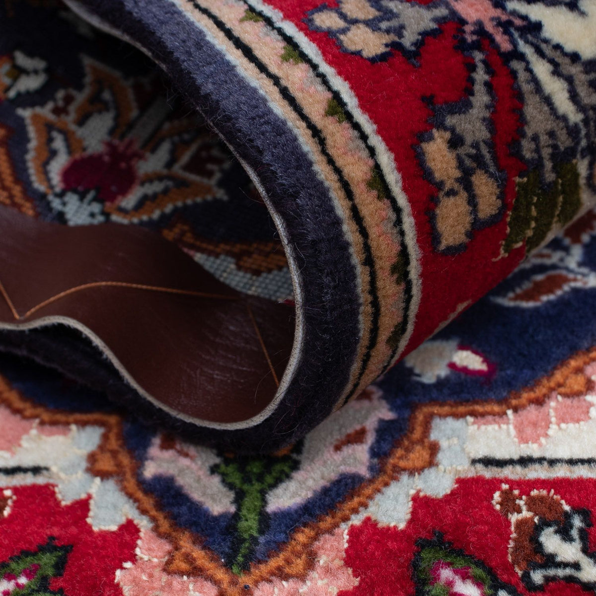 Persisk matta - Tabriz - Royal - 92 x 62 cm - mörkblå