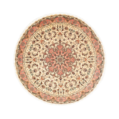 Persisk matta - Tabriz - Royal runt  - 150 x 150 cm - beige