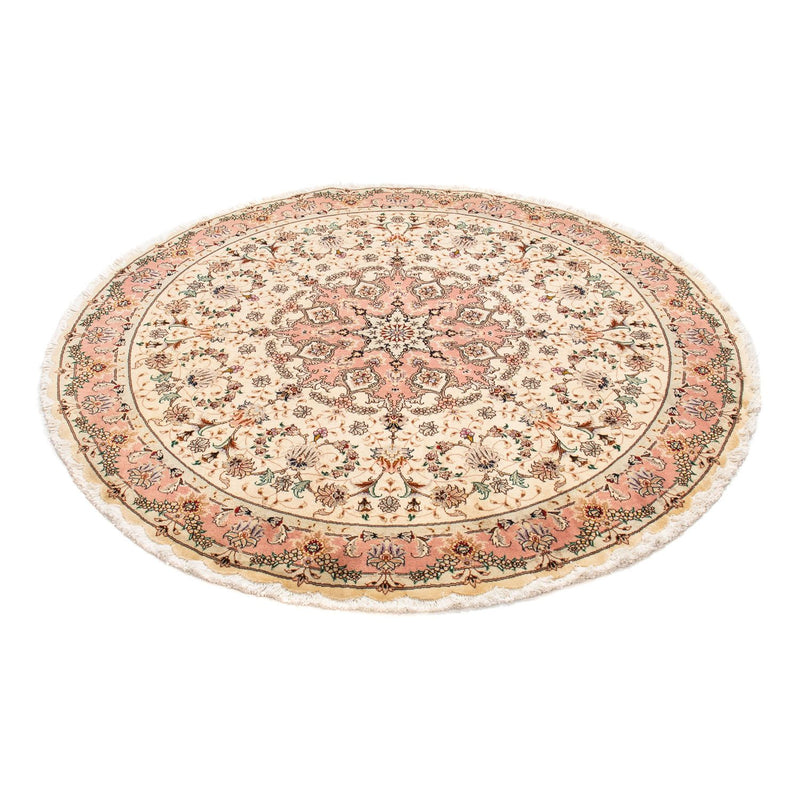 Persisk matta - Tabriz - Royal runt  - 150 x 150 cm - beige