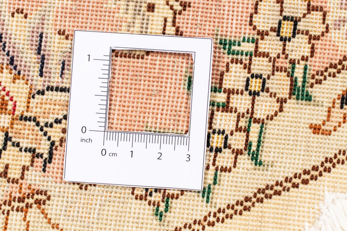 Persisk matta - Tabriz - Royal runt  - 150 x 150 cm - beige