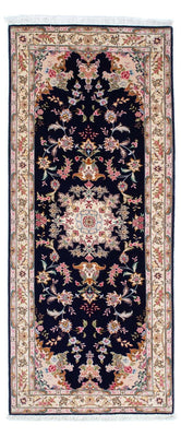 Runner Persisk matta - Tabriz - Royal - 198 x 82 cm - mörkblå