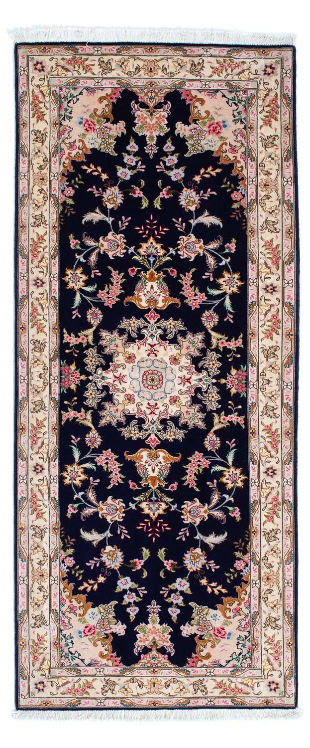 Runner Persisk matta - Tabriz - Royal - 198 x 82 cm - mörkblå