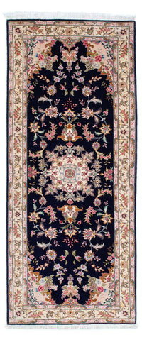 Runner Persisk matta - Tabriz - Royal - 198 x 82 cm - mörkblå
