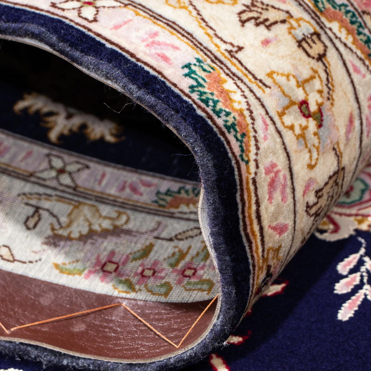 Runner Persisk matta - Tabriz - Royal - 198 x 82 cm - mörkblå