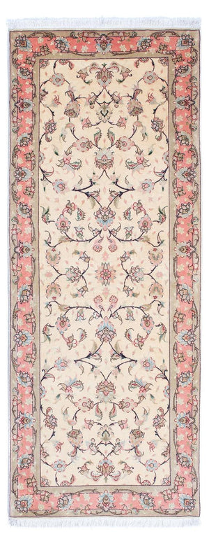 Runner Persisk matta - Tabriz - Royal - 200 x 77 cm - beige