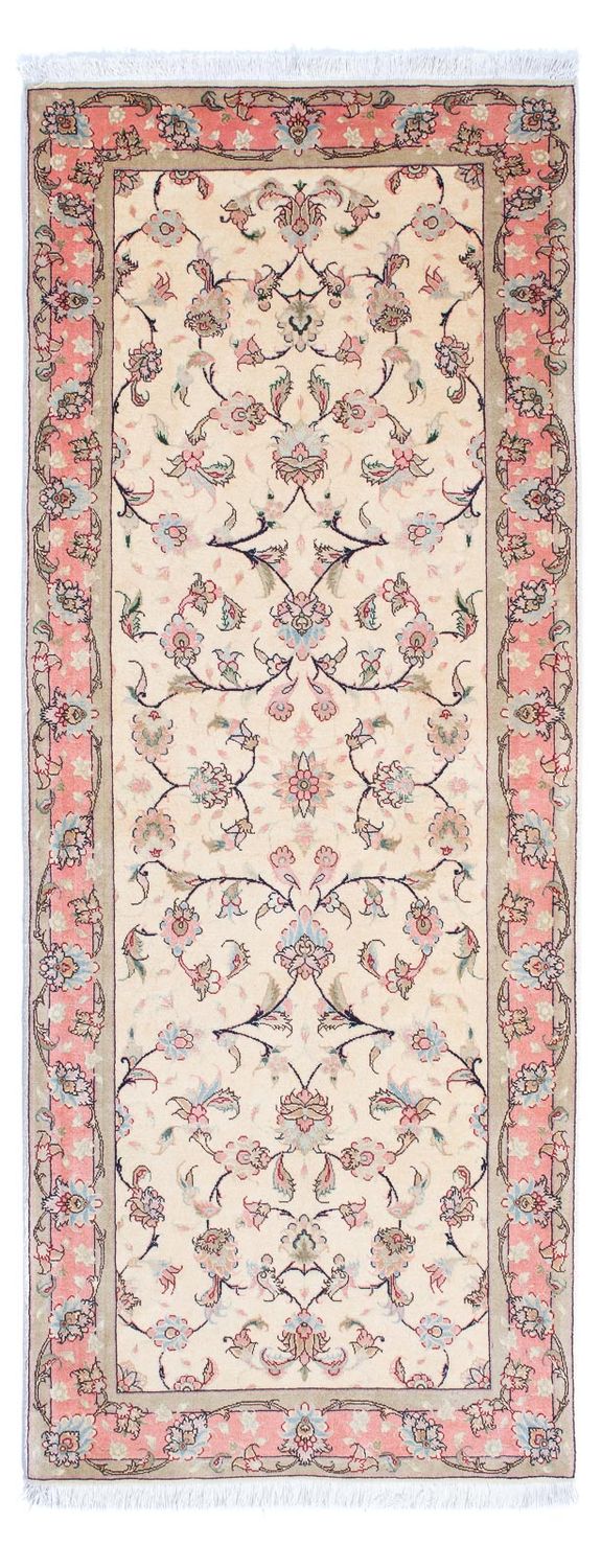 Runner Persisk matta - Tabriz - Royal - 200 x 77 cm - beige