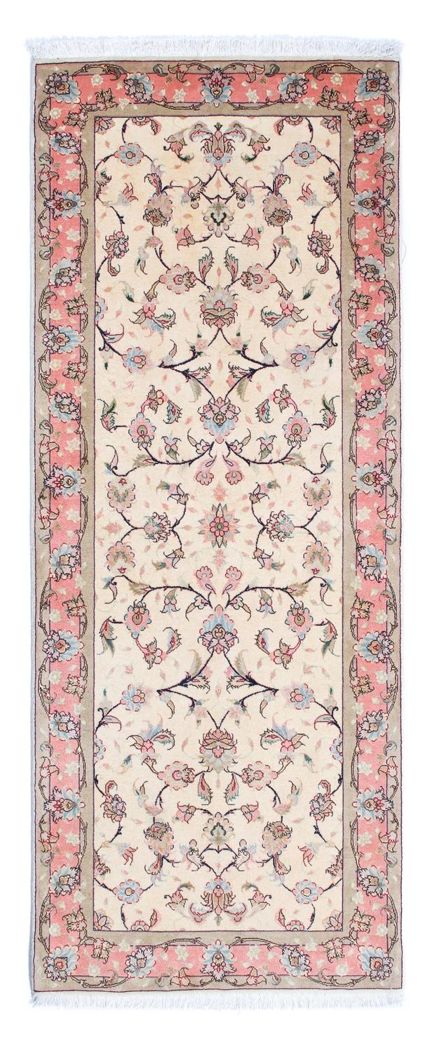 Runner Persisk matta - Tabriz - Royal - 202 x 77 cm - beige