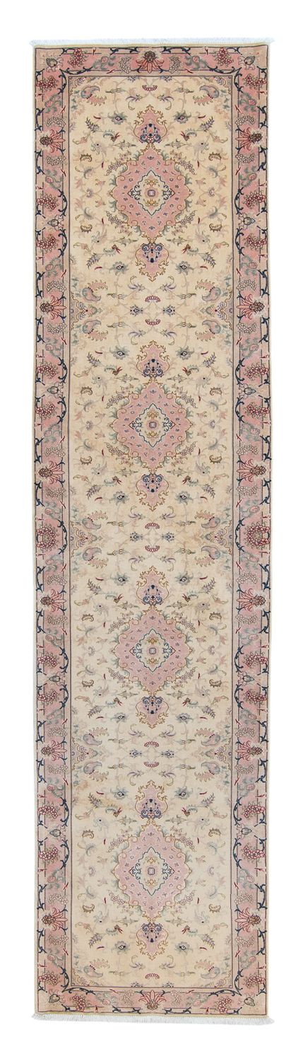 Runner Persisk matta - Tabriz - Royal - 397 x 87 cm - beige