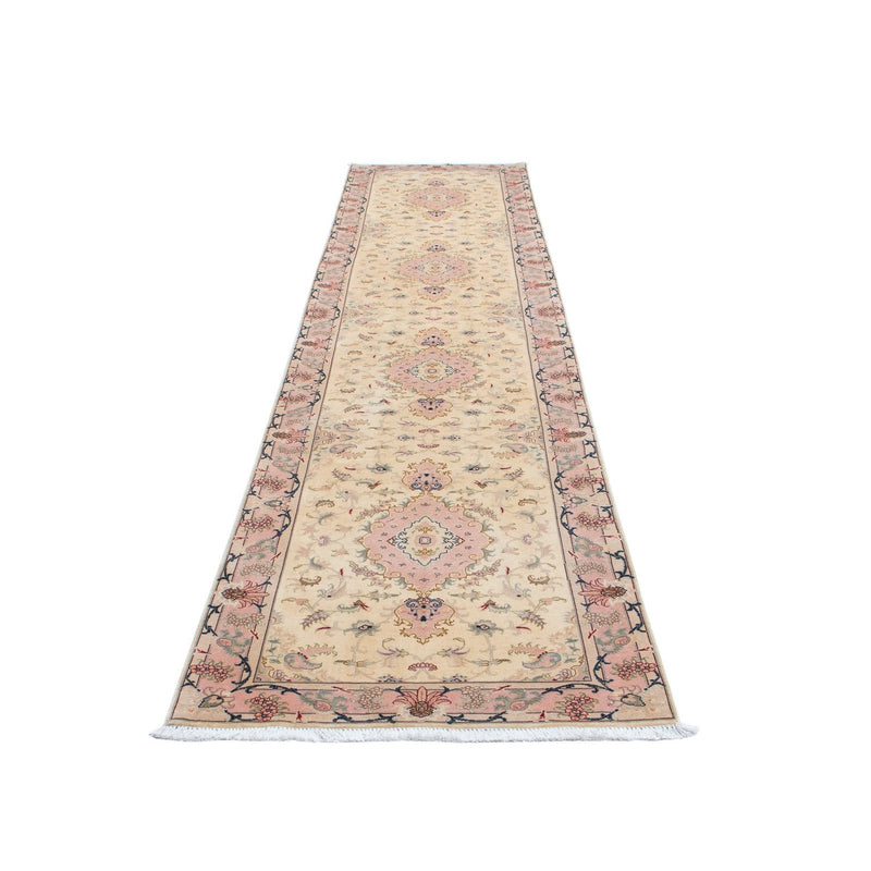 Runner Persisk matta - Tabriz - Royal - 397 x 87 cm - beige
