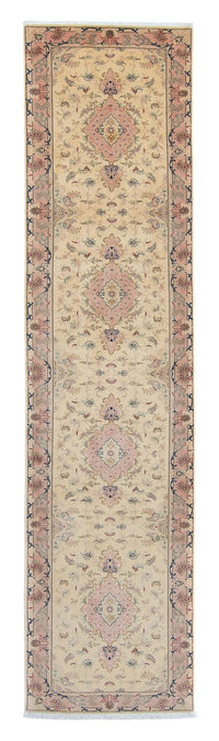 Runner Persisk matta - Tabriz - Royal - 397 x 86 cm - beige