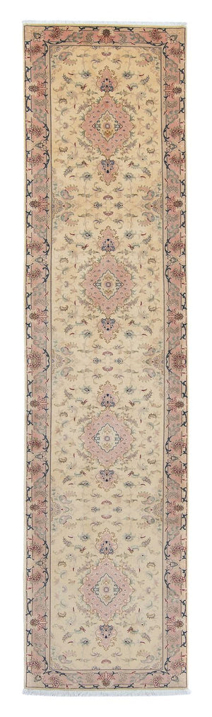 Runner Persisk matta - Tabriz - Royal - 397 x 86 cm - beige