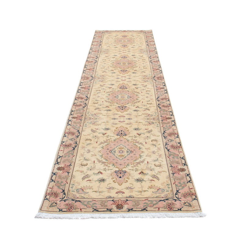 Runner Persisk matta - Tabriz - Royal - 397 x 86 cm - beige