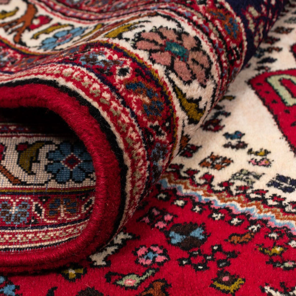 Persisk matta - Nomadic - 292 x 200 cm - mörkröd