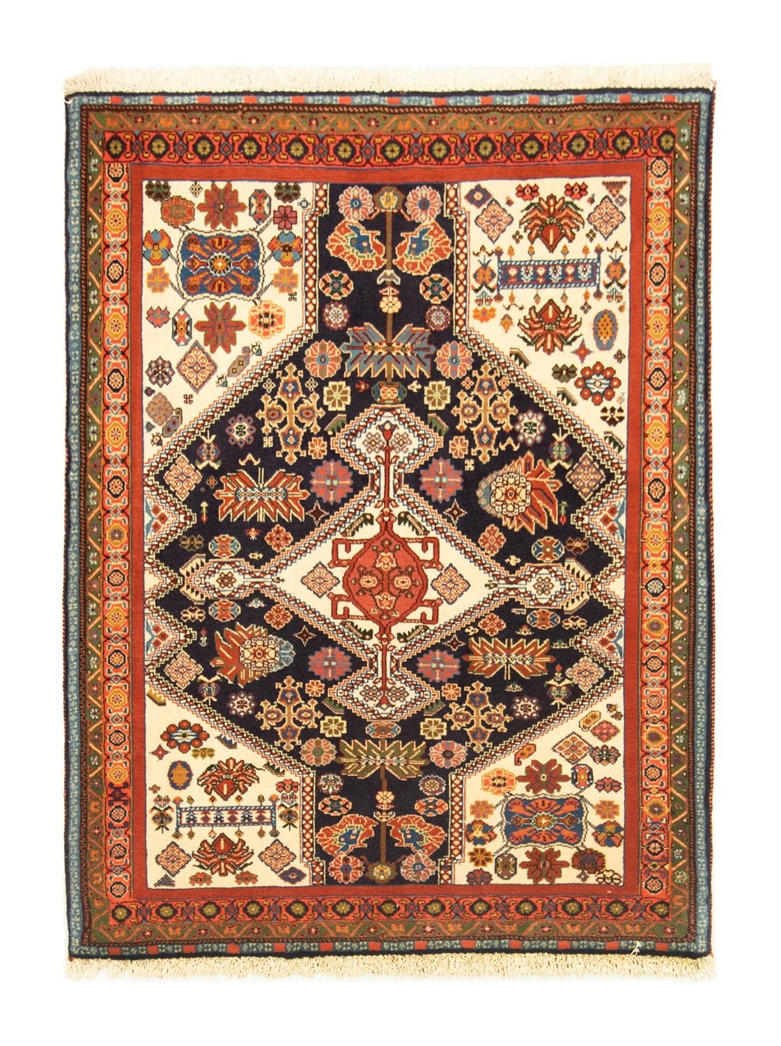 Persisk matta - Nomadic - 133 x 102 cm - mörkblå