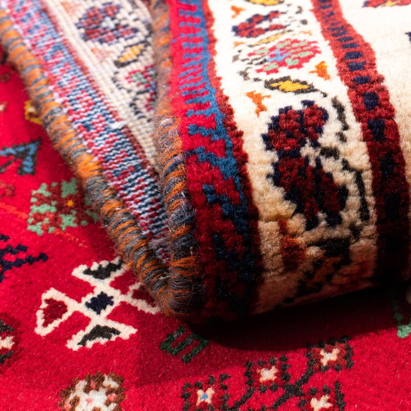 Persisk matta - Nomadic - 161 x 103 cm - mörkröd