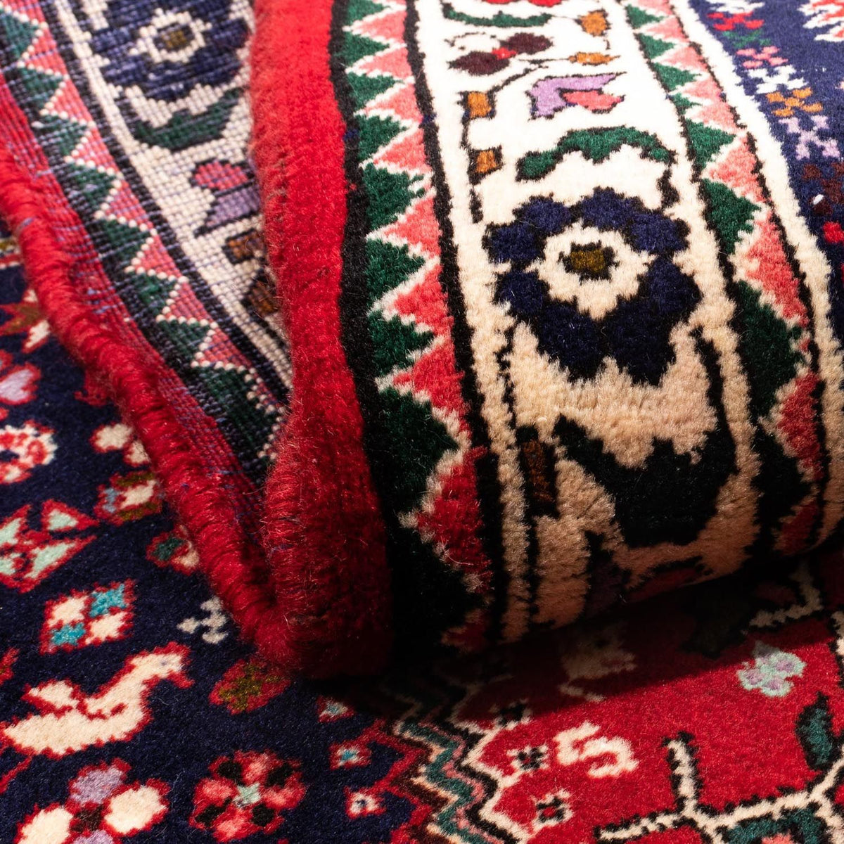 Persisk matta - Nomadic - 148 x 108 cm - mörkröd