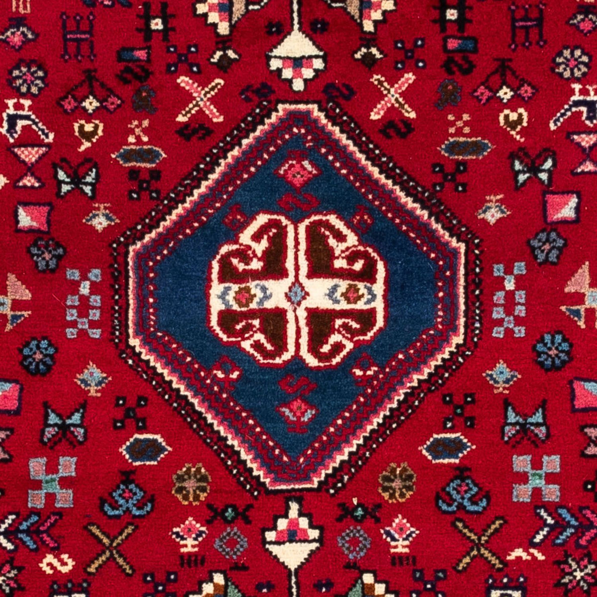 Persisk matta - Nomadic - 150 x 103 cm - mörkröd