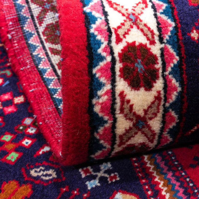 Persisk matta - Nomadic - 150 x 103 cm - mörkröd