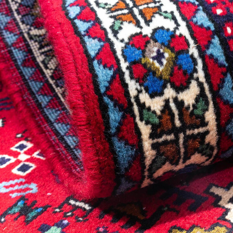 Persisk matta - Nomadic - 148 x 100 cm - mörkröd