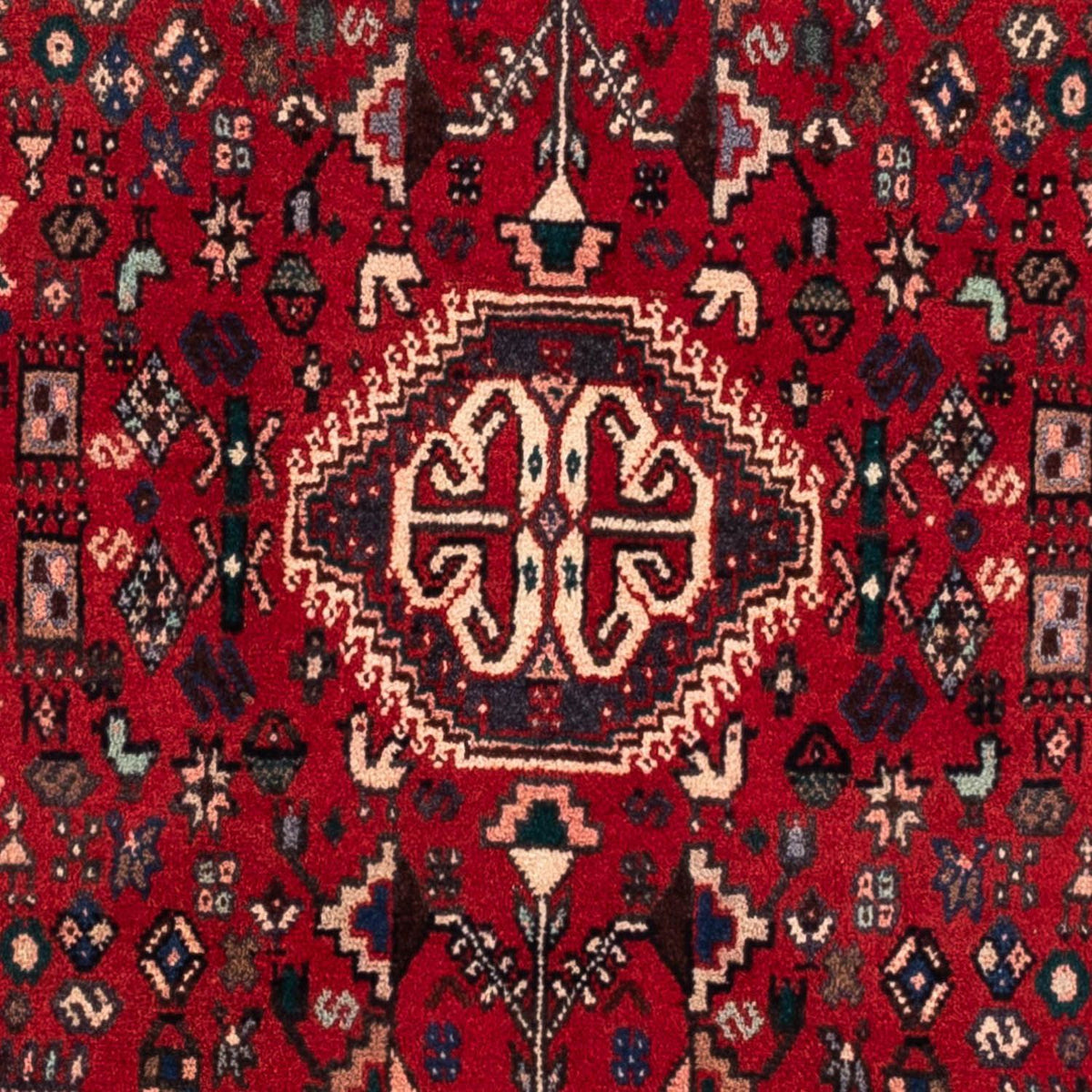 Persisk matta - Nomadic - 161 x 105 cm - mörkröd