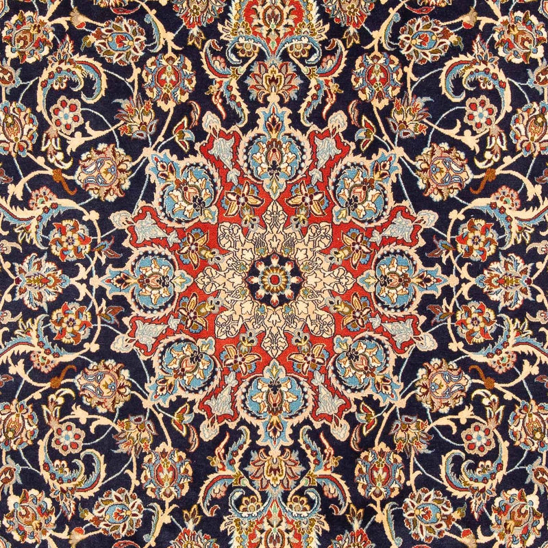 Persisk matta - Isfahan - Premium - 300 x 200 cm - mörkblå