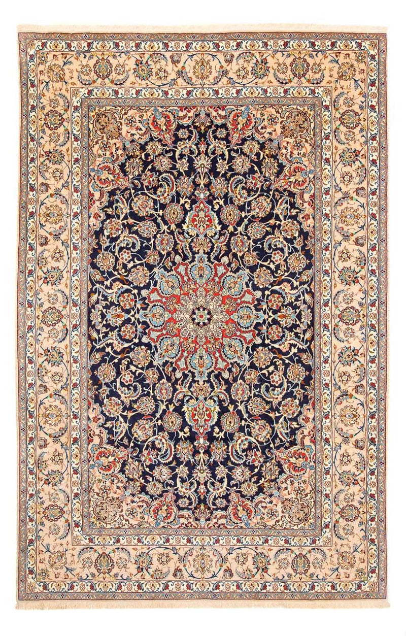 Persisk matta - Isfahan - Premium - 308 x 200 cm - mörkblå