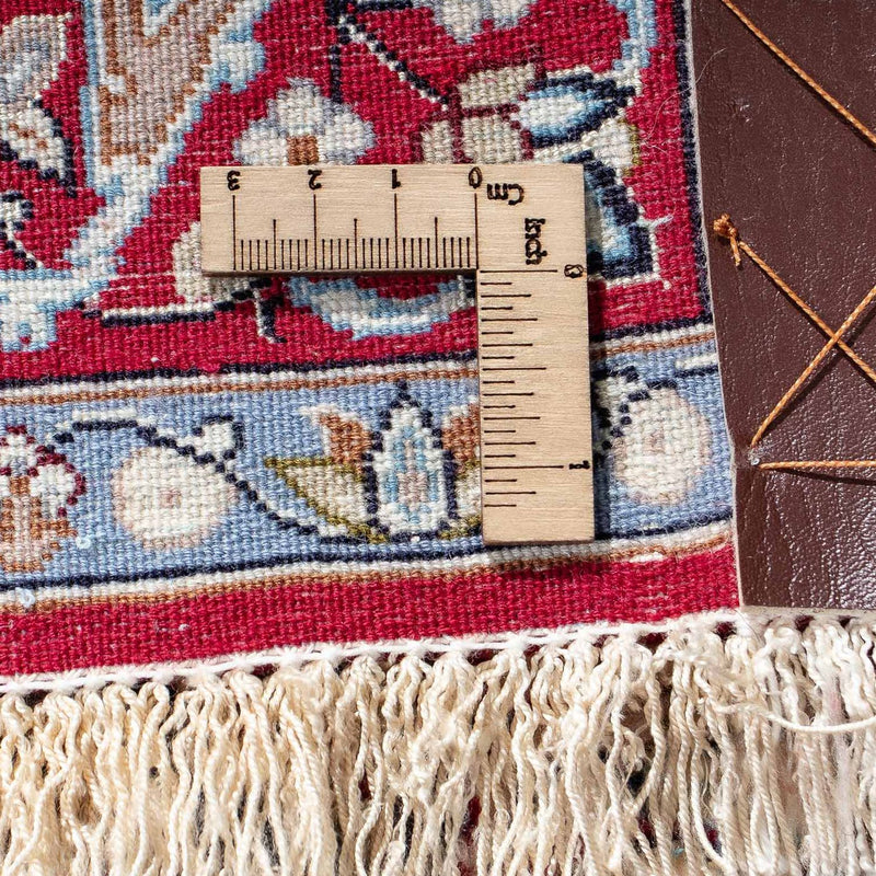 Persisk matta - Isfahan - Premium - 104 x 71 cm - mörkröd