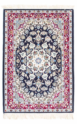 Persisk matta - Isfahan - Premium - 104 x 72 cm - mörkblå