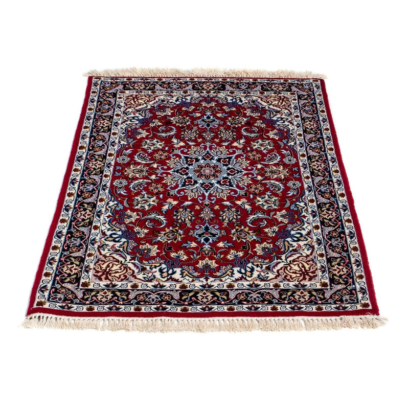 Persisk matta - Isfahan - Premium - 101 x 71 cm - mörkröd