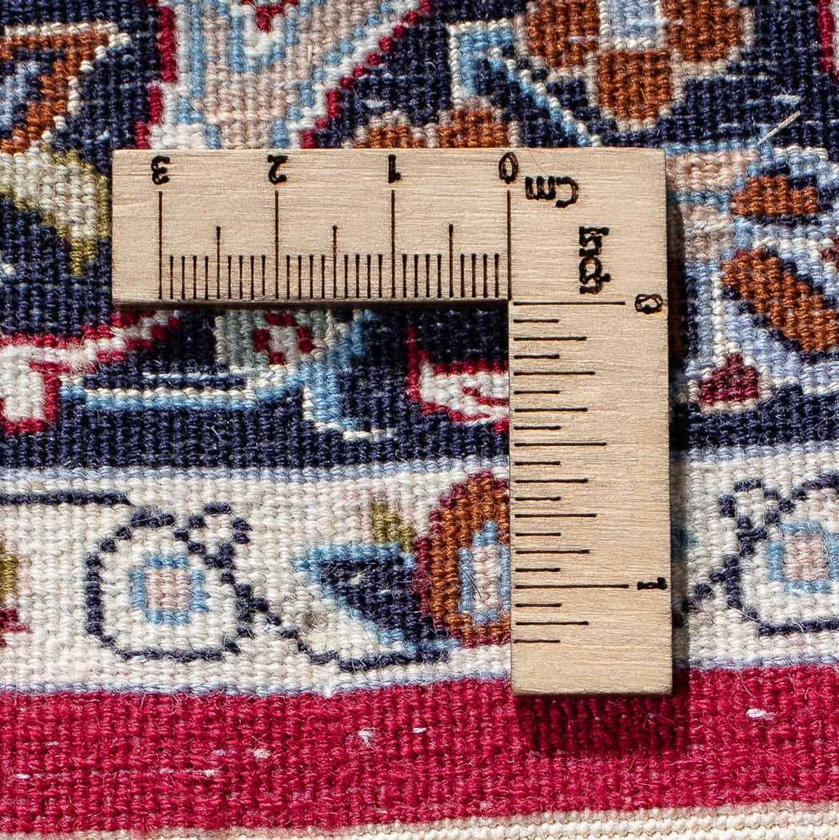 Persisk matta - Isfahan - Premium - 101 x 71 cm - mörkröd