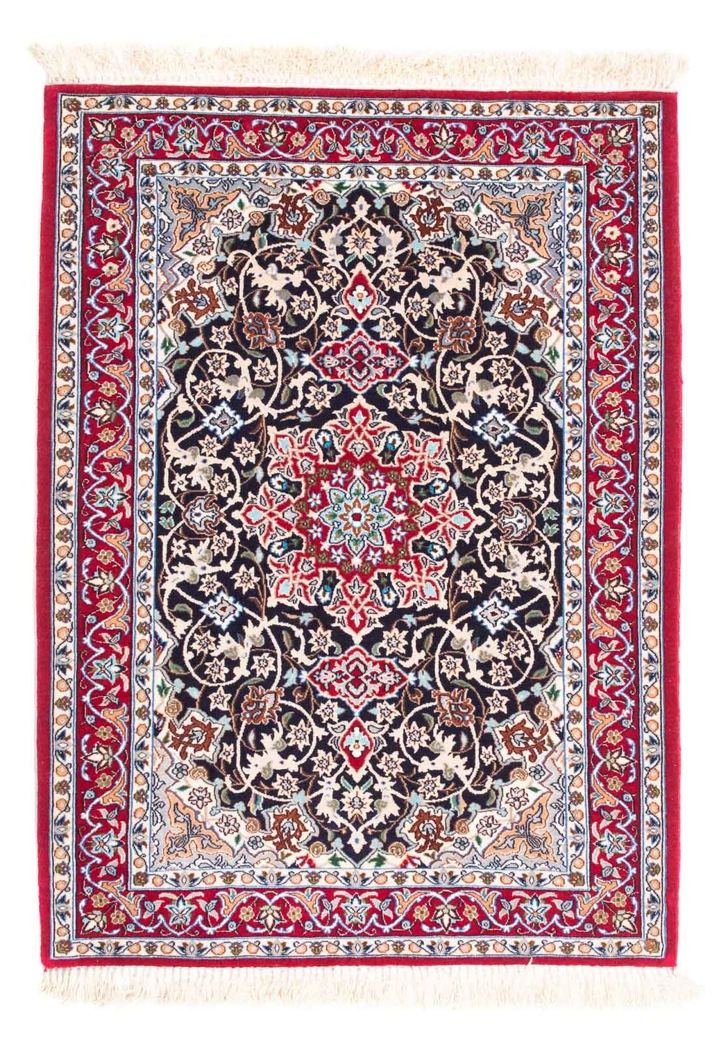 Persisk matta - Isfahan - Premium - 102 x 72 cm - röd