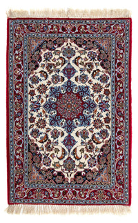 Persisk matta - Isfahan - Premium - 102 x 70 cm - mörkröd
