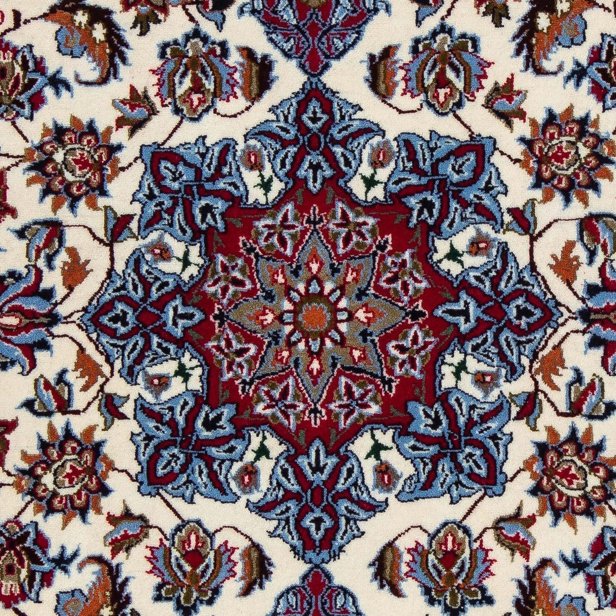 Persisk matta - Isfahan - Premium - 102 x 70 cm - mörkröd